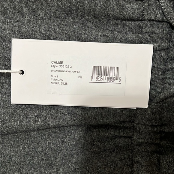 NWT Johnny Was Calme Tank Knit Drawstring Jumpsuit Gray - Picture 4 of 8